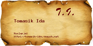 Tomasik Ida névjegykártya